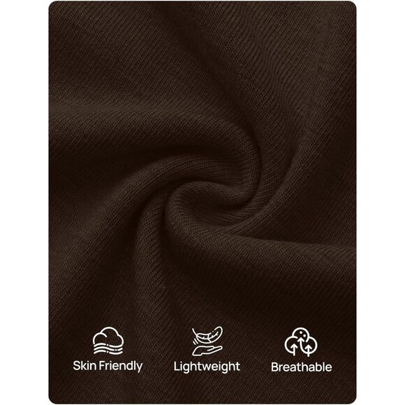 Women Coffee Long Sleeve Off Shoulder Tops Casual Boat Neck Lace Shirts Blouses - Picture 5 of 5